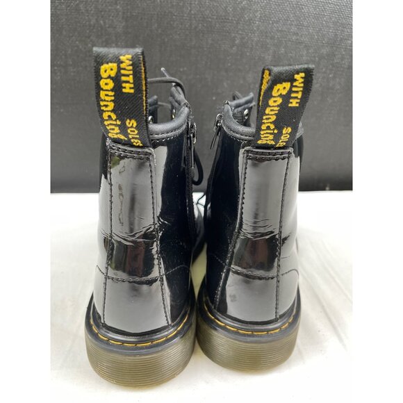 Dr Martens Girls/Kids Black Patent Boots/Shoes Size 3 SKU 4273 - Picture 4 of 8